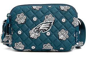 Vera Bradley Women's Cotton NFL Small Stadium Crossbody Bag (Multiple Teams Available)