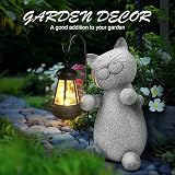Eletorot Cat Gifts Outdoor Solar Light Ornament 20cm Garden Decor view 3