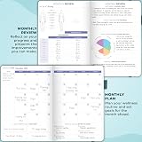 Clever Fox Fitness & Food Journal Nutrition & Workout Planner – Undated, A5 view 4