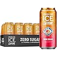 Sparkling Ice +Caffeine Watermelon Lemonade Sparkling Water, Zero Sugar, with Antioxidants and Vitamins, Zero Sugar, 16 fl oz Cans (Pack of 12)