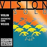 Thomastik Vision Solo 4/4 Violin String Set - Medium Gauge - with Silver Wound D String