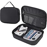 PONYRC Portable Storage Bag for DJI Mini 3/ Mini 3 Pro (DJI RC/RC-N1 Remote Controller) Waterproof PU Leather Carrying Case f