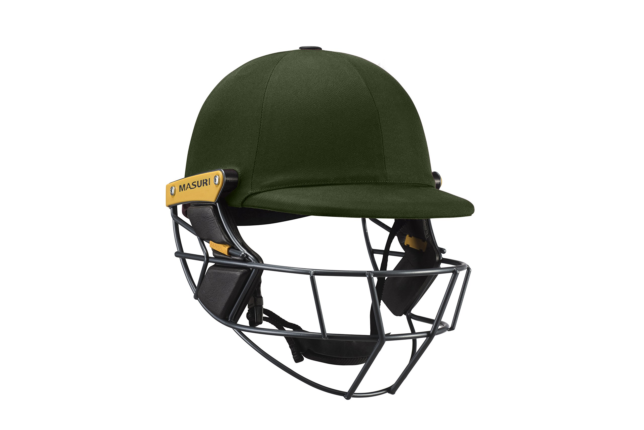 Masuri Unisex Adult OS2 Test Titanium Cricket Helmet - Green, Medium
