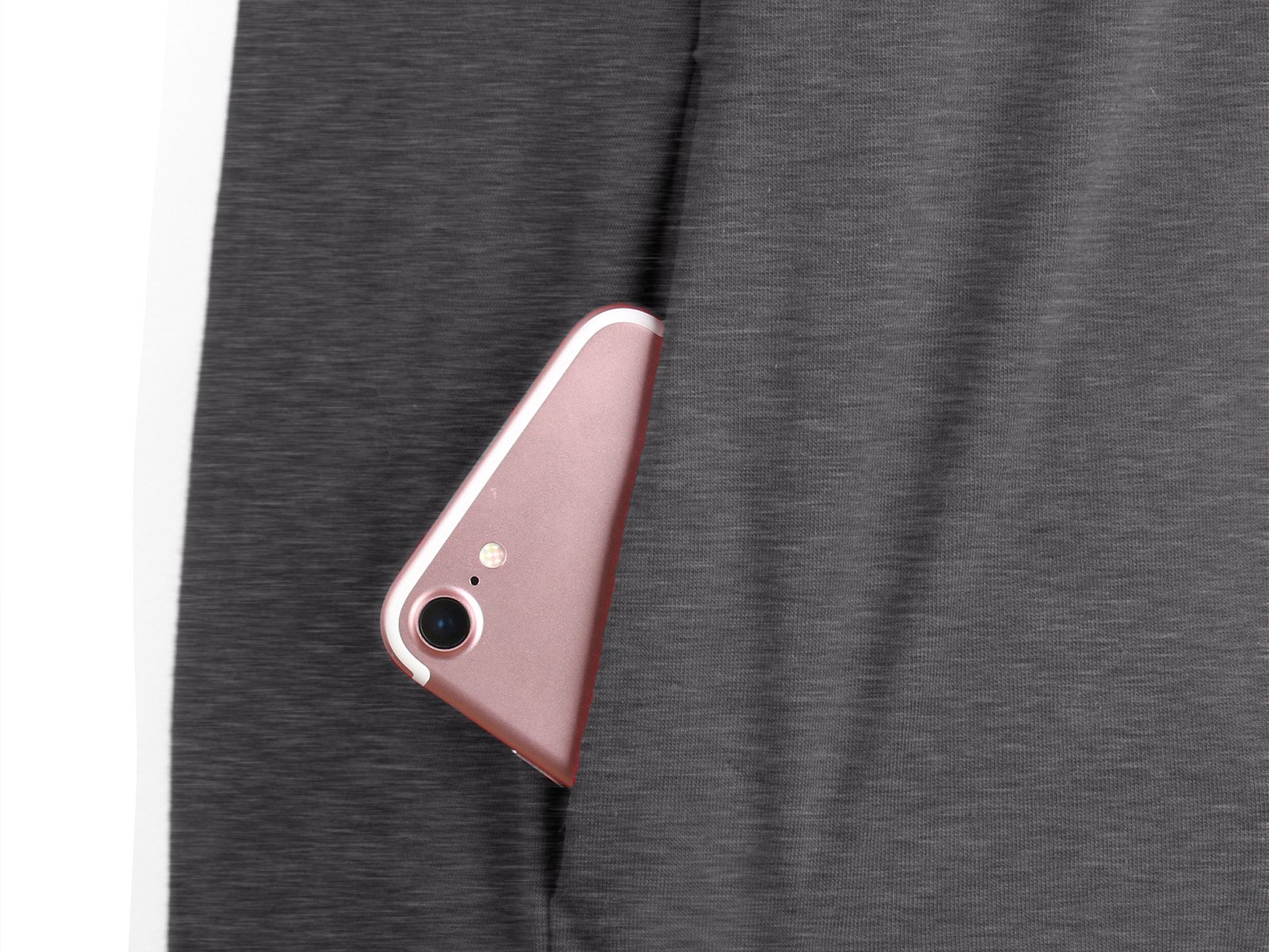 DSUK Ladies Tunics To Wear With Leggings, Youth Crewneck Pockets Drop Shoulder Sleeve Side Split Tunic Designs Ultra Soft T Shirt For Everyday Party Practical Clothes Grey Large