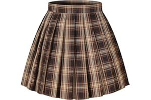 Beautifulfashionlife women's Japan high waisted Pleated Cosplay costumes Skirts