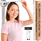 Vitalbest Wall Mounted Stadiometer Medical Office Height Measuring Rod, Aluminum Telescopic Height Measurement Tool for Adults and Kids, Clinics, Schools and Home