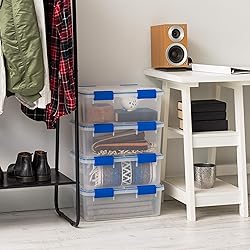 IRIS USA 16 Qt Storage Box with Gasket Seal Lid, 4