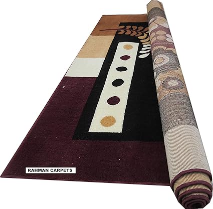 Rahman Carpets Polyester BCF Carpet (Brown, 5x7ft)