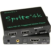 MedeaWiz&reg; DV-S4 Sprite&reg; Looping 4K Media Player &ndash; Seamless Audio Video Auto Repeater 2160p 60Hz HDMI, NTSC and PAL Outputs &ndash; Trigger Input and Serial Control