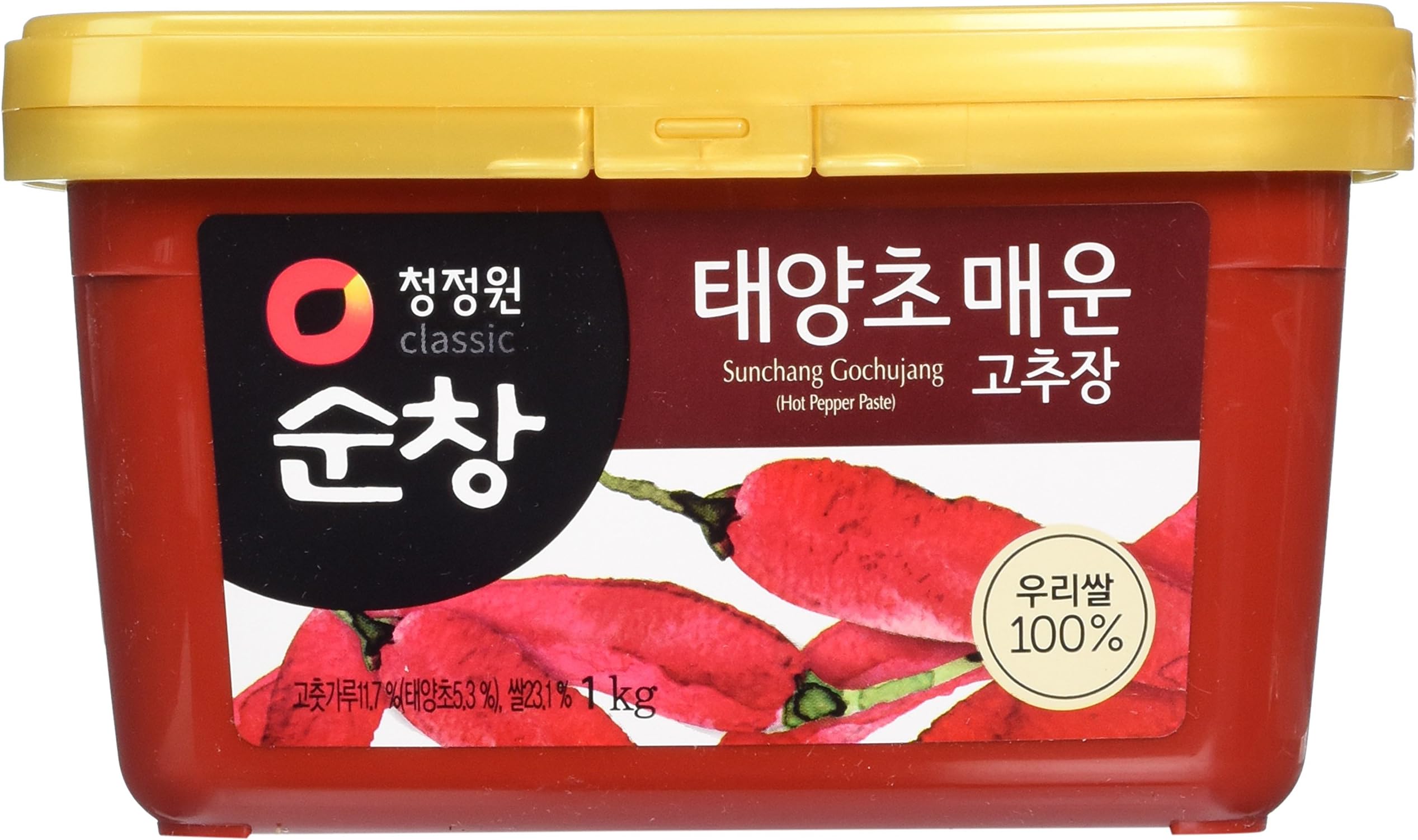 Cheongjungwon Hot Pepper Paste, 2.2 Pound