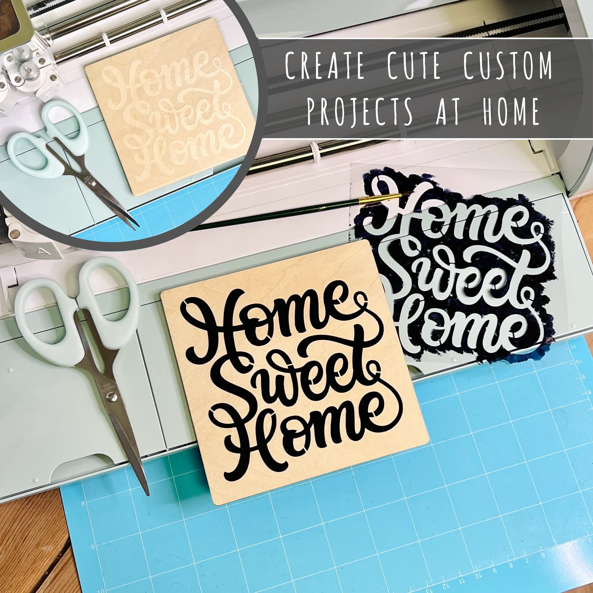 Easy Cut Stencil Sheet Set of 24-12”x12” Acetate Mylar for Cricut Vinyl Cutting – Craft Material