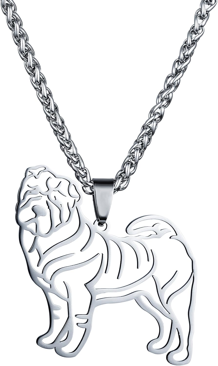 shar pei necklace