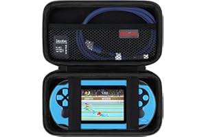 Elonbo Carrying Case Compatible with TaddToy 16 Bit Handheld Game Console for Kids Adults, Classic Retro Video Games Travel Storage Cover Bag, Portable Electronic Game Player Organizer Holder, Black