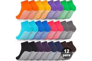 WANZHIHUI Grip Pilates Socks for Women & Men- Adults Bulk Non Slip Anti Skid Sticky Grippy Sock for Hospital Yoga Barre