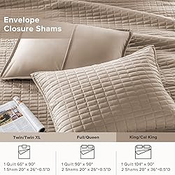 Comfort Spaces Kienna Quilt Set-Luxury Double Sided