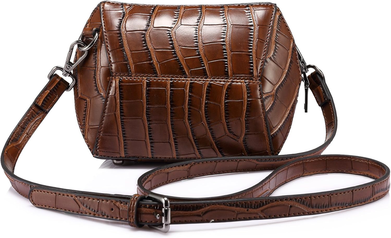 Small Shoulder Bag Mini Side Purse Crossbody for Teen Girls Brown
