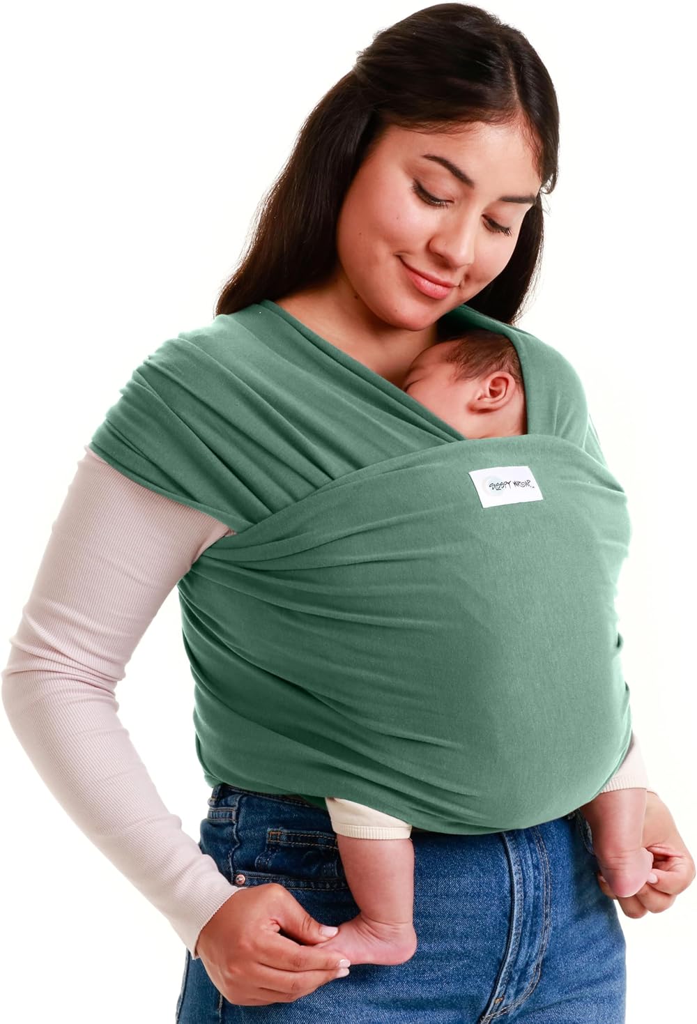 Sleepy Wrap Baby Carrier Sage Green Newborn to Toddler 7-35 lbs