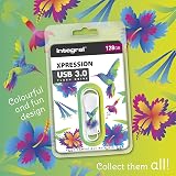 Integral 128GB XPression USB 3.2 Drive Hummingbird Design - Vibrant Memory Stick view 4