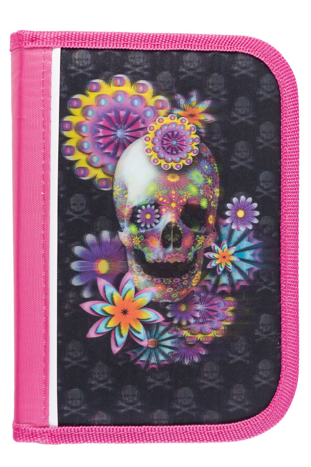 Idena 22062 Pencil Case with Inner Flap and Zip 27 Pieces Filled with Colouring Pencils, Fibre-Tip Pens and Accessories with 3D Motif, Assorted, Approx. 19.5 x 13 x 4 cm, for School and Leisure