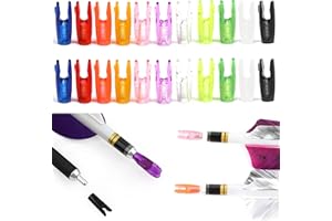 limaity Archery Arrow Nocks Tails Can Be Paired with Aluminum Nock Pin Nocks Fits 6.2mm / 4.2mm ID Arrow Shafts 50pcs