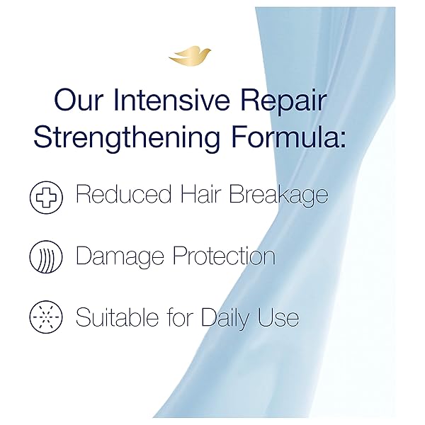 DOVE NUTRITIVE SOLUTIONS SHAMPOO FOR DAMAGED HAIR WITH PUMP INTENSIVE REPAIR DRY HAIR SHAMPOO FORMULA WITH KERATIN ACTIVES 31 OZ