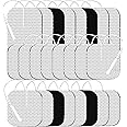 Tens Unit Electrode Pads 24 Pcs 2x2” 2x4” TENS Unit Replacement Pads Reusable Latex Free Pigtail TENS Unit Pads for Multiple Pain Relief Compatible with 7000,AUVON,Etekcity,Nicwell Care TENS