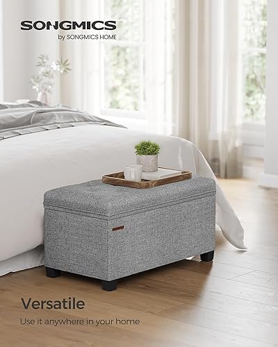 amazon light grey ottoman bench