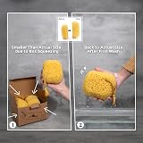 myHomeBody Bath Sponge Foam Loofah Large 3 Pack with Rope Hang Tag view 3