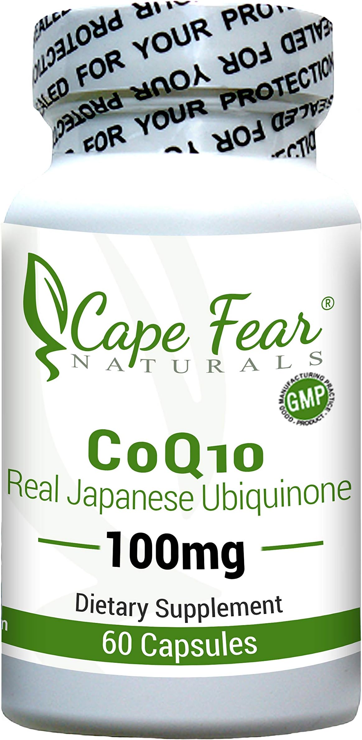 Cape Fear Naturals CoQ10 (Coenzyme Q10), 100mg, 60 Capsules