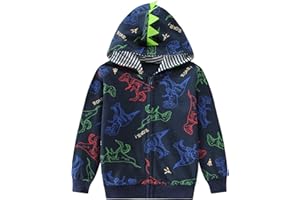 TKRIA Toddler Boys Hoodies Excavator Sweatshirt Baby Boys Jacket Zipper Hoodie Top Kids Coat Winter Long Sleeve Hooded Shirts 1-7T
