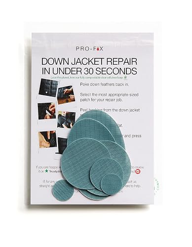 Jacket Rip Repair Kit Self-Adhesive Waterproof Repair Patch Kit - 30-Second Fix for Down ...