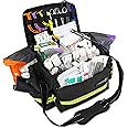 Lightning X Products Lightning X Mid-Sized First Responder EMT Bag | LXMB25 Fully Stocked w/ 240+ Aid, EMS & Trauma Supplies - Black