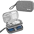 BUBM Double Compartment Storage Case Compatible with 3DS/3DS XL/New 2DS XL and Accessories, Protective Carrying Bag, Portable Travel Organizer Case,Gray