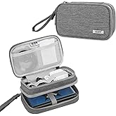 BUBM Double Compartment Storage Case Compatible with 3DS/3DS XL/New 2DS XL and Accessories, Protective Carrying Bag, Portable Travel Organizer Case,Gray