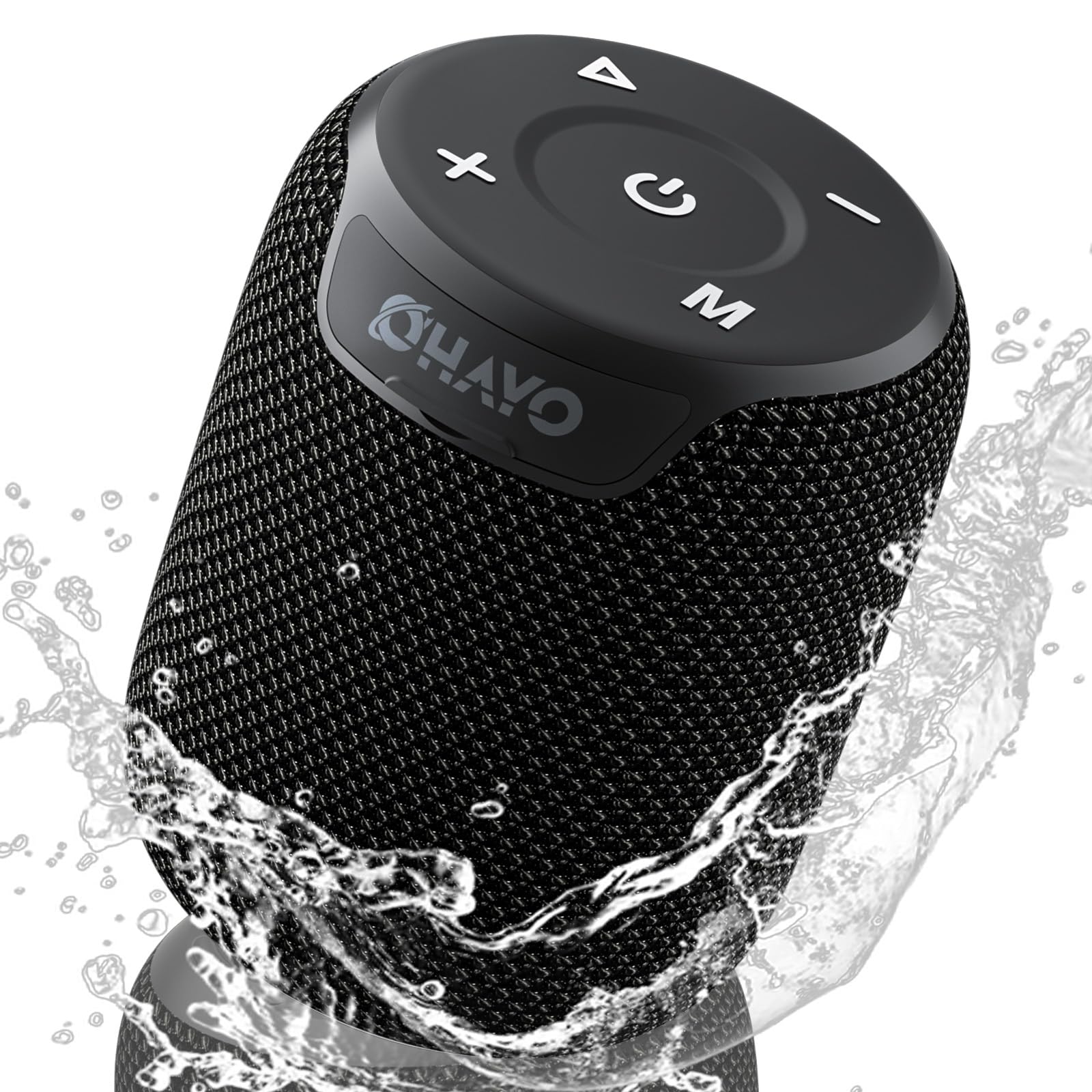 Photo 1 of OHAYO Portable Bluetooth Speaker,IPX7 Waterproof Speakers, 15W Loud Stereo Sound, Wireless V5.3, AUX&TF-Card in, TWS, Built-in Mic, Black