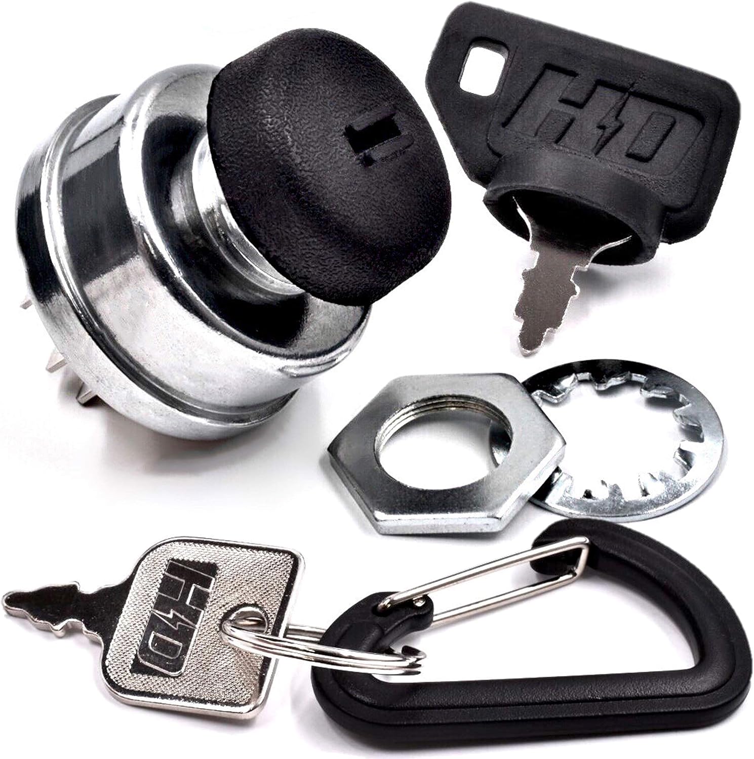Amazon Com Hd Switch Starter Ignition Switch Replaces John Deere Am119111 Stx38 Black Deck Stx46 Sabre Scotts S1642 Sn 0 035000 S1742 S2046 Sn 0 30000 Ultimate Dual Protection Upgrade 2 Keys Carabiner