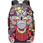 UNIKER Graffiti Backpack for School, 20L Casual Daypack, Designer Laptop Backpack for 15.6 Inch Laptop