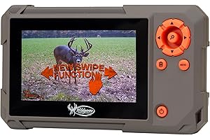 WILDGAME INNOVATIONS Trail Pad Swipe | VU60 SD Card Viewer for Hunting & Wildlife Observation | Compact Water-Resistant Memory Card Reader with 4.3" Touch Screen, Dark Green