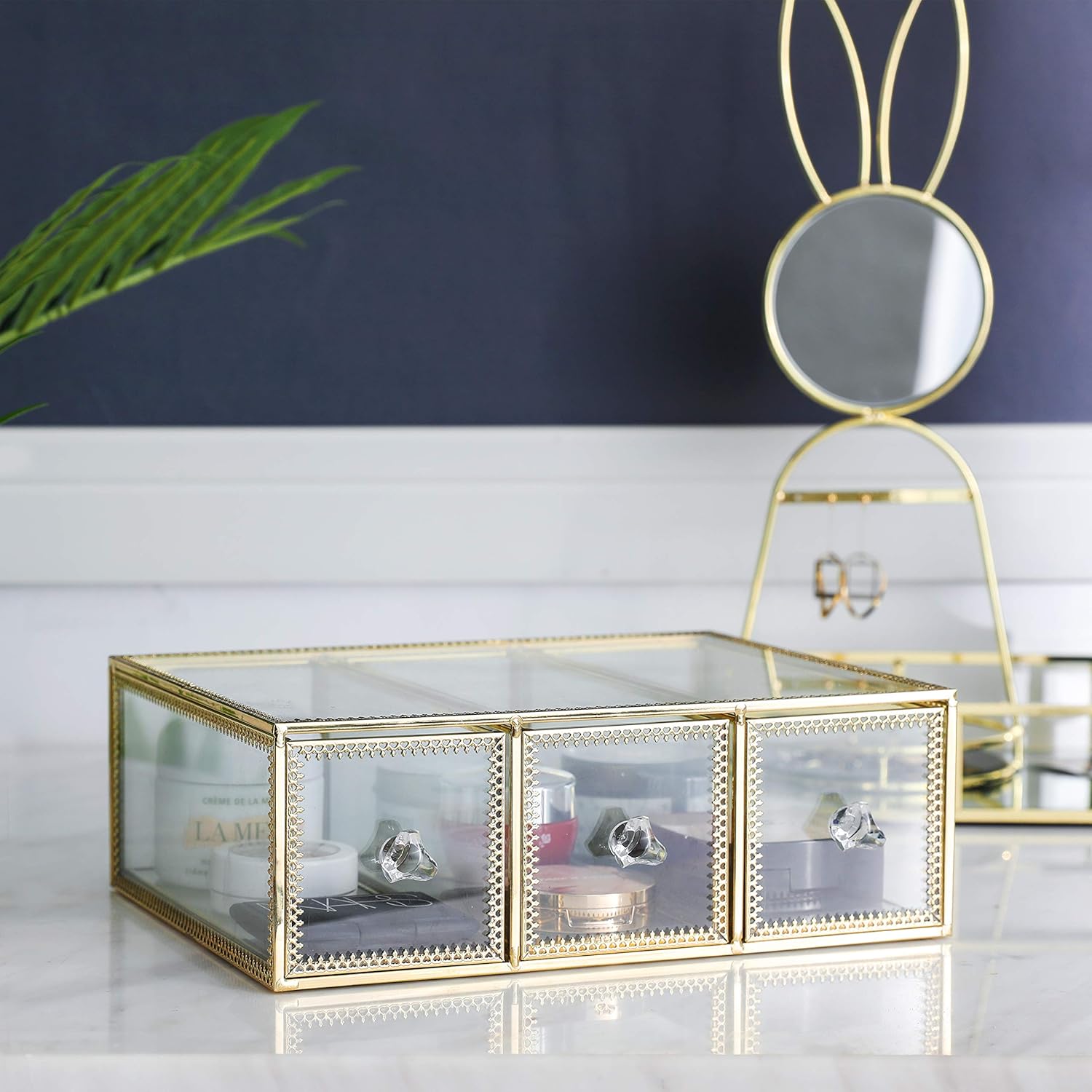 Makeup Organizer, Cosmetic Display Cases for Makeup, Jewelry, 3 Drawer: Home Improvement