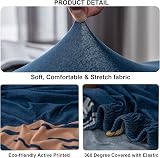 Teynewer 1-Piece Stretch Sofa Cover Wildflower 90-130cm Armchair Fit view 4