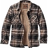 Legendary Whitetails Mens Buck Commander Deerfield Flannel Berber Lined Shirt Jacket