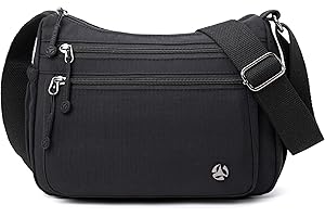 Pealwel Casual Crossbody Bag with Anti Theft Pocket - Women Lightweight Water-Resistant Purse Bag
