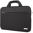 YXLILI Laptop Sleeve Case 15.6 Inch with Handle, Waterproof, Anti-Scratch, Shockproof Protective Computer Bag, Large Storage & Multi-Pocket Design-Black