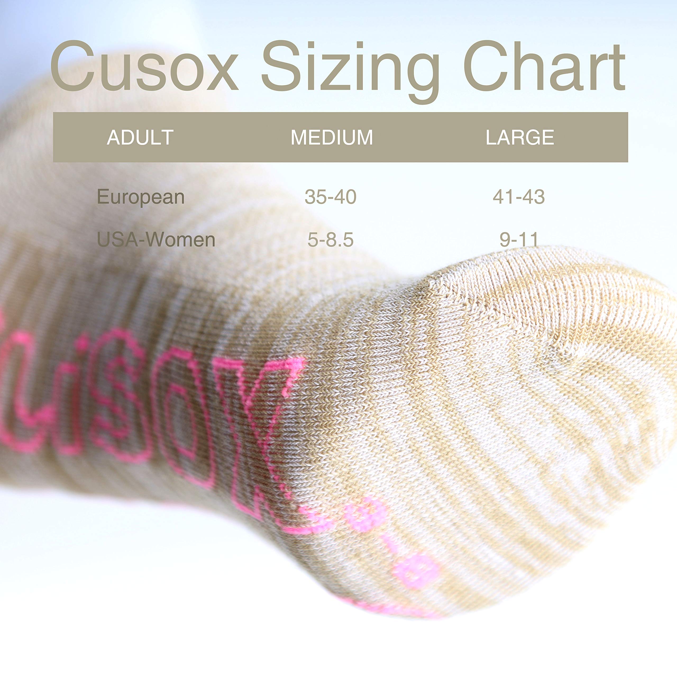 CUSOX Women\'s No Show Antibacterial Odor Free Socks with Seamless Toe 3 Pairs