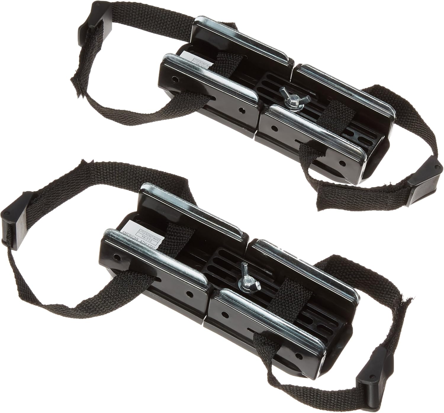 American Athletic Shoe Adjustable Double Runner Ice Skates, Black, 6-13 Youth : Childrens Ice Skating Skates : Sports & Outdoors
