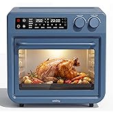 SMIRLY Digital Air Fryer Toaster Oven Combo, 25L Convection Countertop Oven, 10-in-1 Multi-Function Fits 12" Pizza & 6 Slices