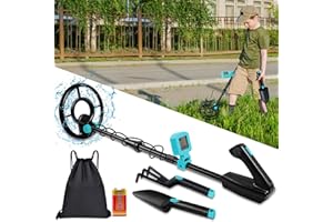 XYNZZEU Metal Detector for Kids, IP68 Waterproof Kid Metal Detector Professional High Accuracy with LCD Display, Adjustable Metal Detectors Toys for Kids Boys Girls Lightweight Gold Detector