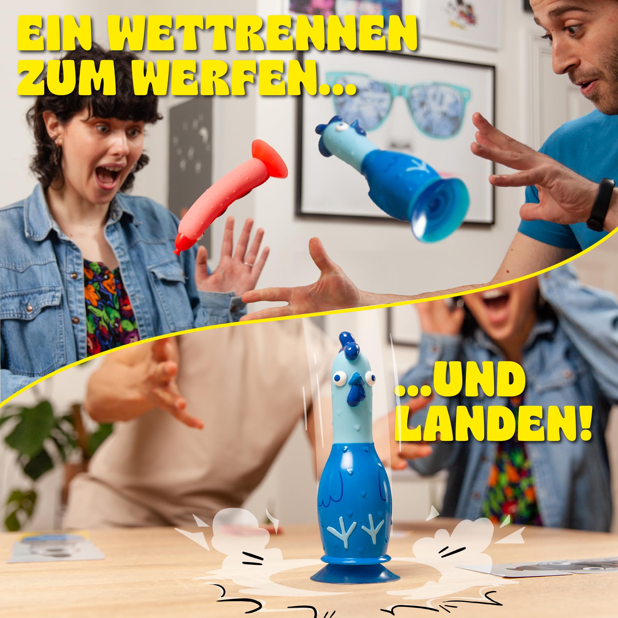 Big Potato Chicken vs Hotdog – Das ultimative Chaotische Partyspiel | Flipping-Fun Partyspiel für Familien & Spieleabende | Bonusinhalt inklusive! 5