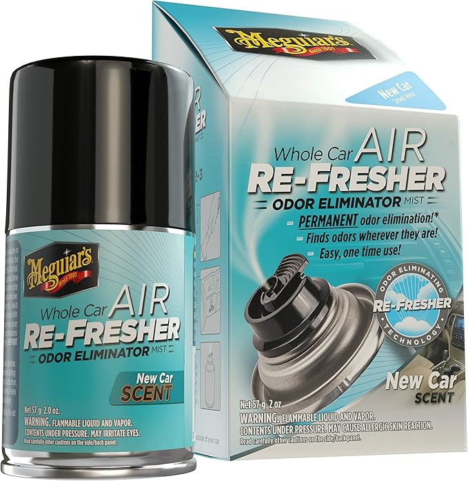 Meguiar's G16402 Whole Car Air Refresher Odor Eliminator (New Car Scent