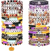 Shcsdr 40 Pcs Bracelets for Women Stretch Stackable Elastic Layering Friendship Bracelet, Boho Summer Beach Jewelry Party Favors Gift Party Supplies
